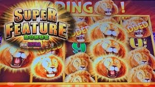SUPER FEATURE BONUS: Sunset King Slot Machine BONUS BIG WIN by Aristocrat