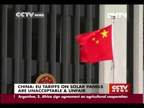 China: EU tariff on solar panels unacceptable and unfair