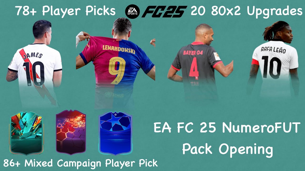 EA FC 25 NumeroFUT Pack Opening! 86+ Mixed Campaign Player Pick & 80+ Double Upgrade