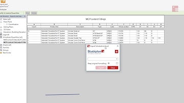 Stabiplan Export and Import Excel Schedules to Excel