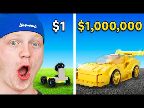 $1 vs $1,000,000 Lego Car
