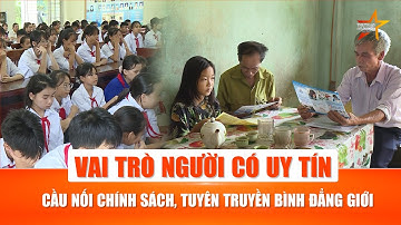 Vai trò của người có uy tín với bình đẳng giới và trẻ em dân tộc thiểu số