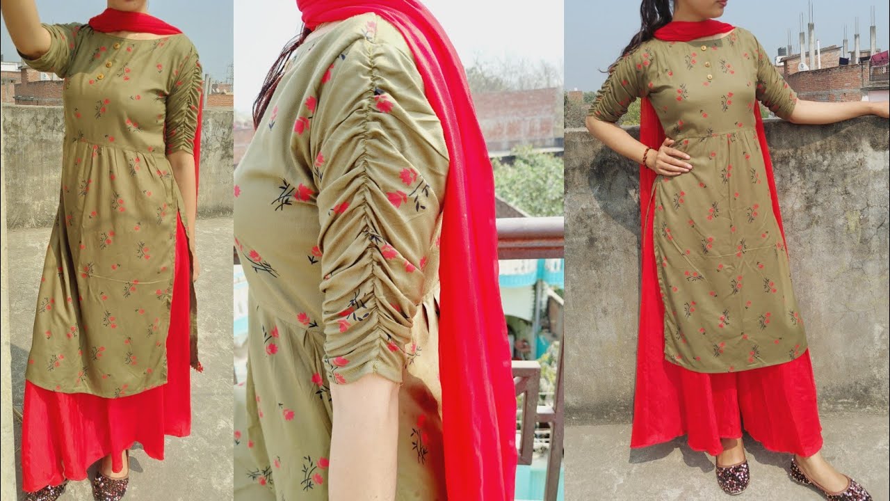 Sleeve kurti designs latest 2023 | Kurta neck design, Kurti designs party  wear, Chudidar designs
