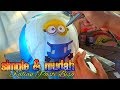 Airbrush helm gambar minion simple