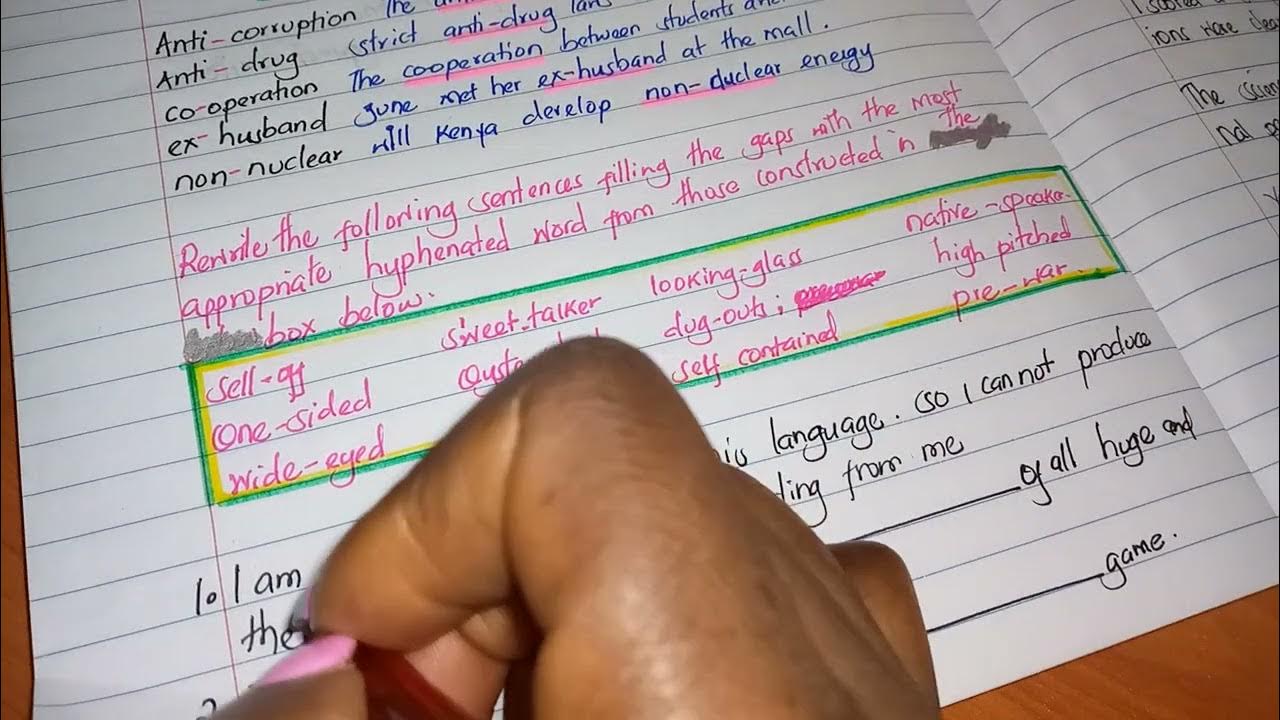 4 Hyphen Rules / How to use Hyphens (-) correctly / English Punctuation ...