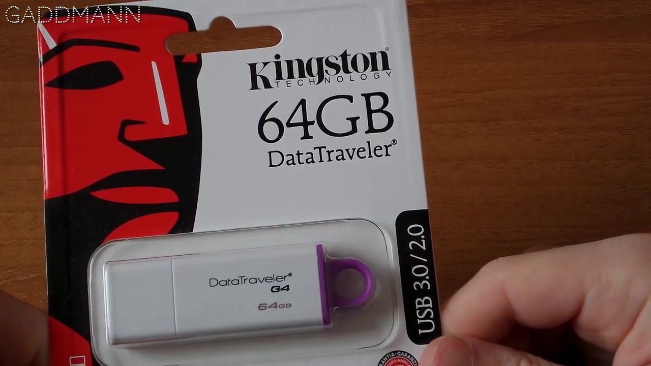 Kingston DataTraveler G4 64GB USB 3.0 - [Unboxing & Speed Test] - YouTube