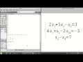 How to solve systems of linear equations GNU Octave