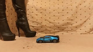 Giantess crush toy car - Bugatti RC Toy car 1:24