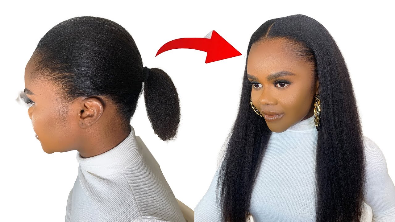 NO CORNROW! NO LEAVE OUT! Easy Crochet Hairstyle Using Braid Extension 