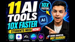 11 AI Tools Every Student Must Learn in 2026 (Work 10x Faster)