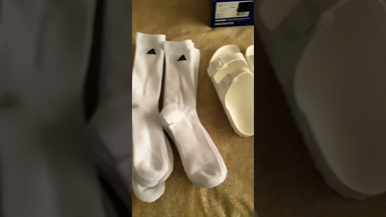 New Adidas and￼ Nike and Birkenstock ￼ shoes/socks￼ haul!