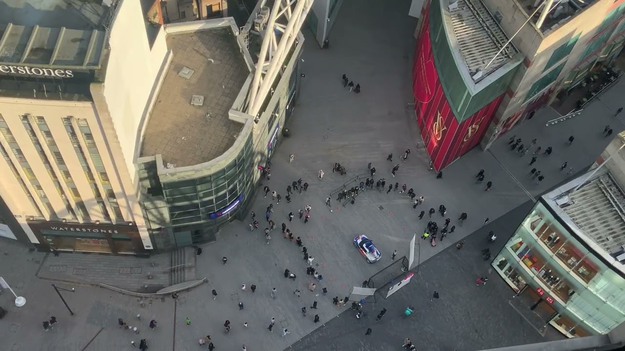 Football challenge at Bullring - Birmingham UK