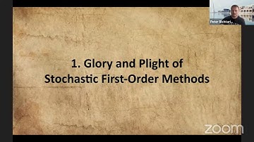 Peter Richtarik, KAUST - On Second Order Methods and Randomness
