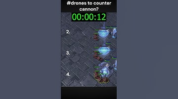 How many drones to take out a cannon rush? #rts #starcraft2 #gaming