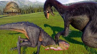 DEFINITIVAMENTE HE SUBIDO DEMASIADO EL ATAQUE DE ESTE DINOSAURIO.. Therizinosaurus de Jurassic World