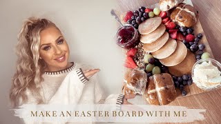 MAKE AN EASTER BOARD WITH ME | SPRING & HOT CROSS BUNS