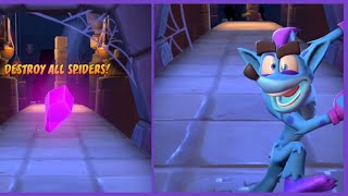 Crash Bandicoot: On the Run!  temple ruins challenge runs gem run destroy all spiders! screenshot 5