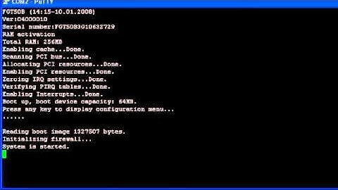 FortiGate Boot and Login In