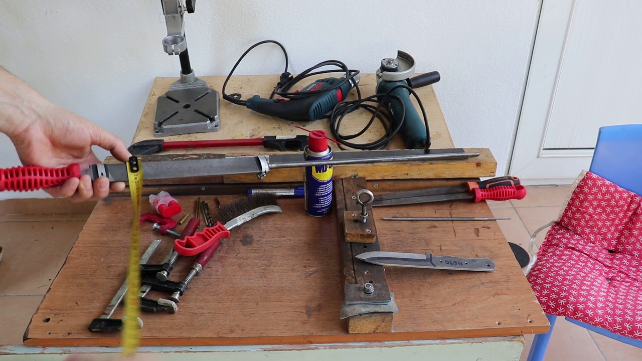 bıçak yapımı için ihtiyacınız olan her şey bu videoda