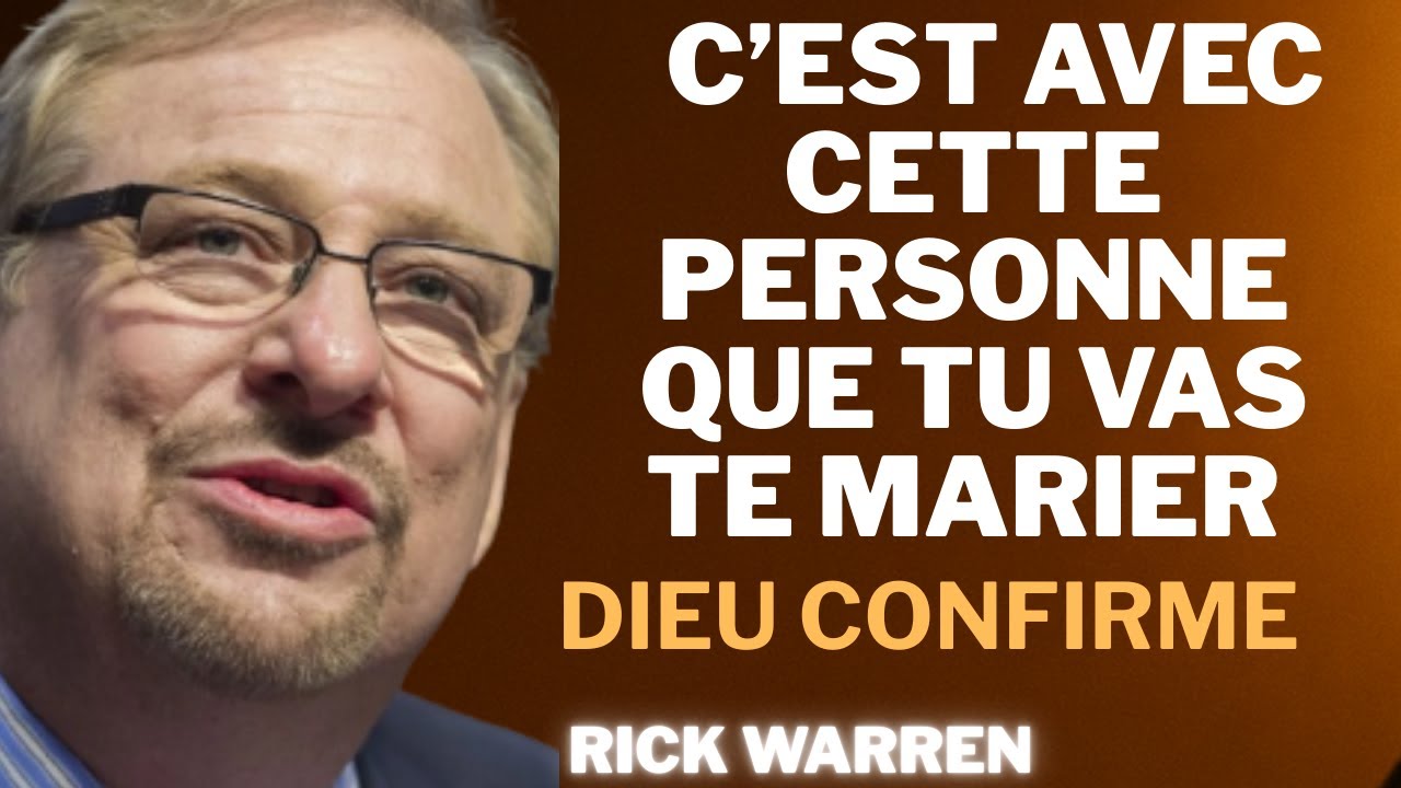 C’EST AVEC CETTE PERSONNE QUE TU AURAS TON MARIAGE, DIEU L’A CHOISIE POUR TOI