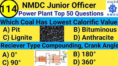 NMDC Model Paper 2021 || Top 50 Power Plant Engineering Objective Questions And Answer - Part 114