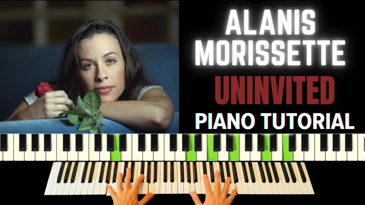 'UNINVITED' Alanis Morissette PIANO TUTORIAL [ENG - ESP SUB] - YouTube