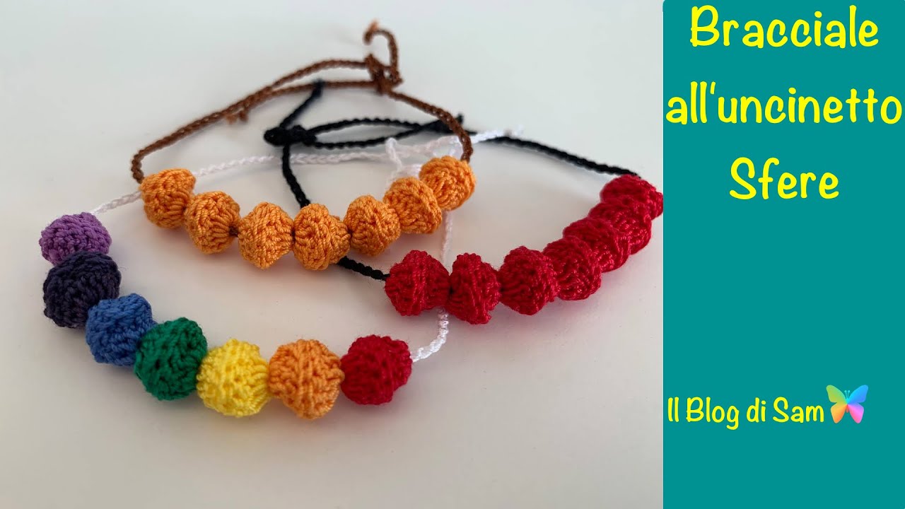 Spiegazione del bracciale all'uncinetto Sfere