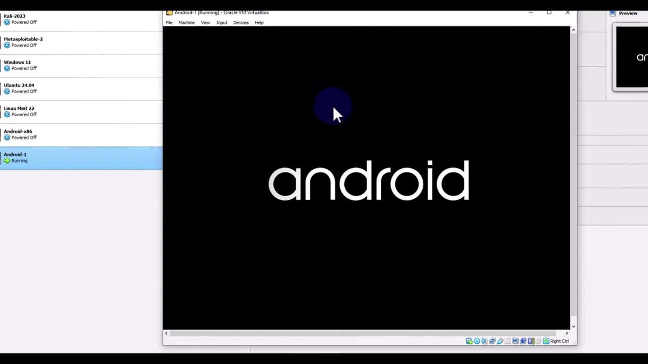 How to install Android Os using Virtualbox