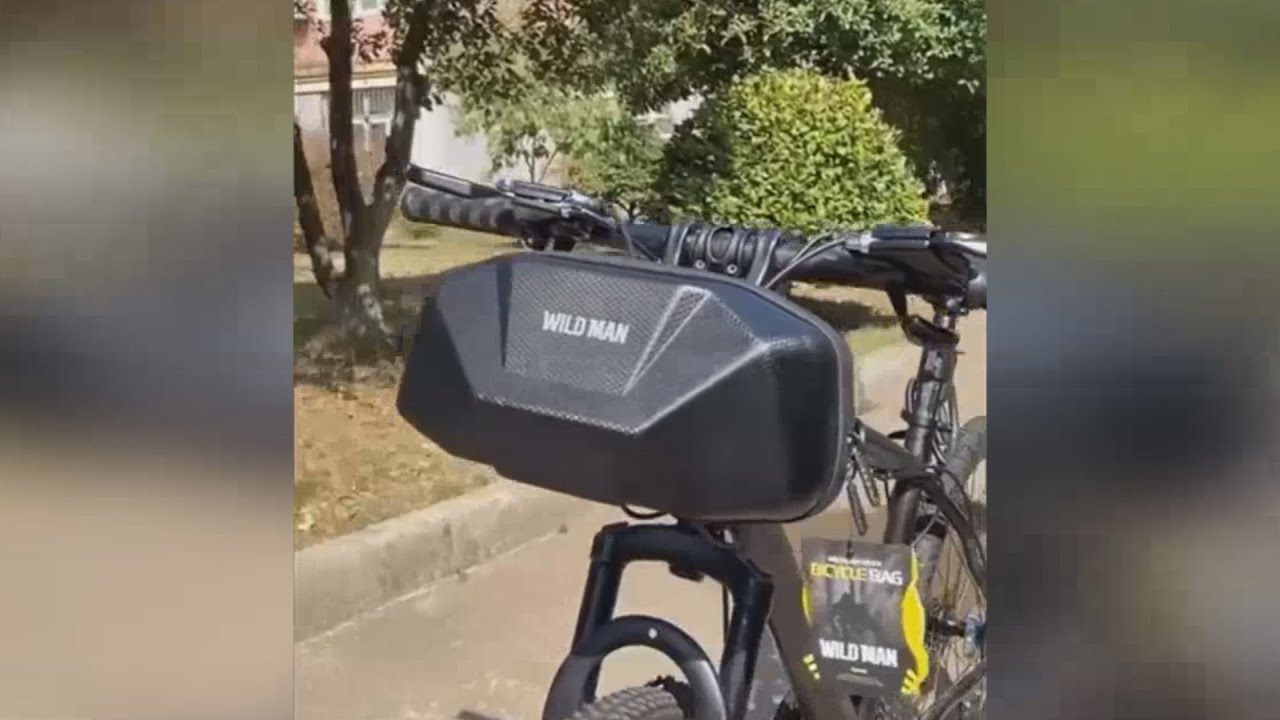 Велосумка на руль WILD MAN с Алиэкспресс.Сумка для велосипеда с кронштейном и крепким корпусом.