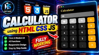 HTML CSS JavaScript Calculator | Fully Working Calculator Project | O Level Project