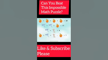 Can You Beat This Impossible Math Puzzle?   #iqtest #maths #puzzle #braintest #shorts