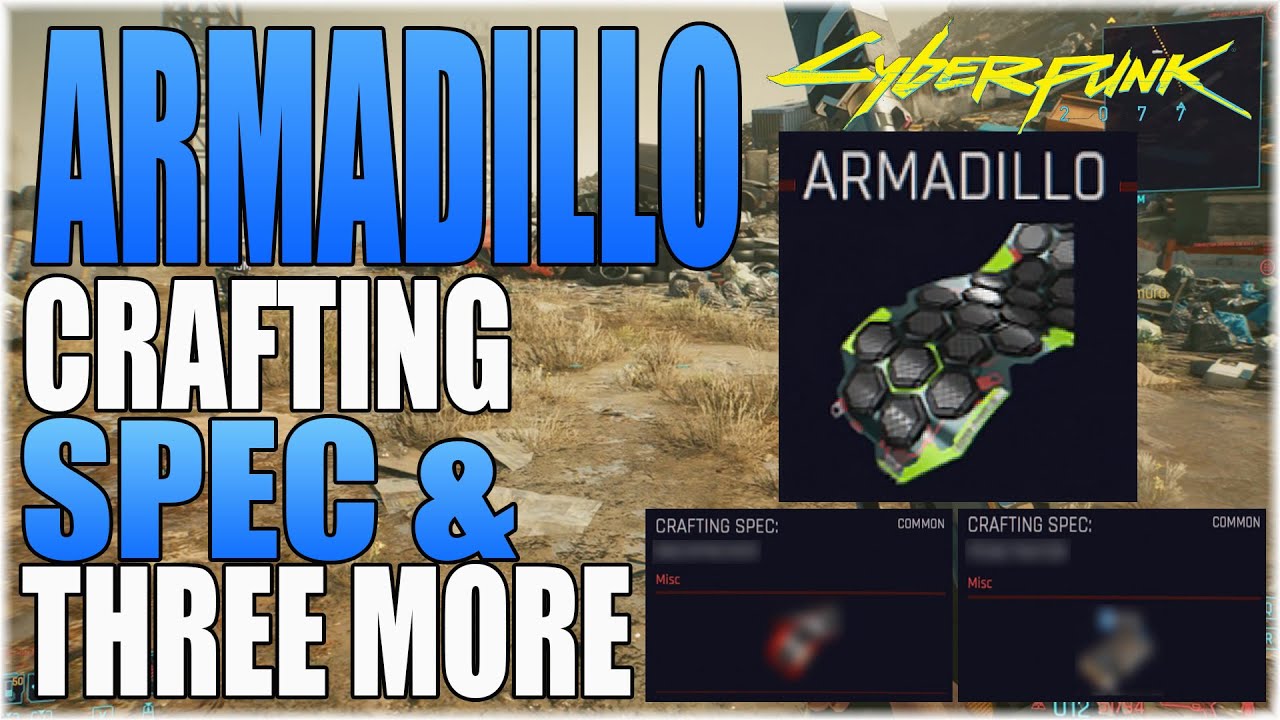 ARMADILLO CRAFTING SPEC AND THREE MORE CRAFTING SPECS YOU NEED