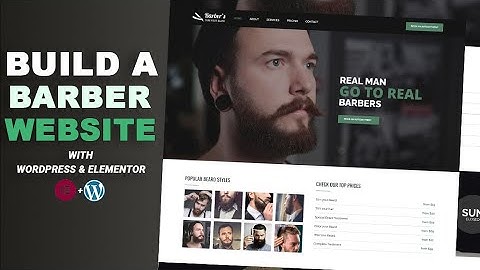 How to Build a Barber Website with WordPress & Elementor 2025 | Step-by-Step Tutorial