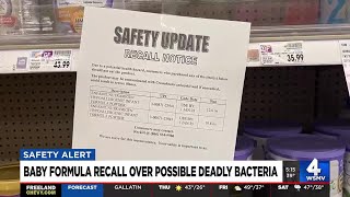 Baby formula recall over possible deadly bacteria