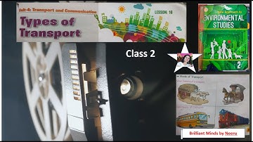 Ratna Sagar E.V.S. Means of Transport Class II Lesson 16 - New approach to Environmental Studies