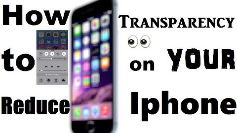 How to Reduce Transparency on your iPhone - iPhone Tips and Tricks