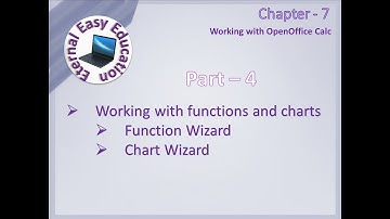 TN +1 CA (chapter -7 OpenOffice Calc) Part 4 Function wizard, Chart Wizard
