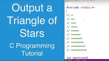 Een driehoek van sterren uitgeven | C-programmeervoorbeeld