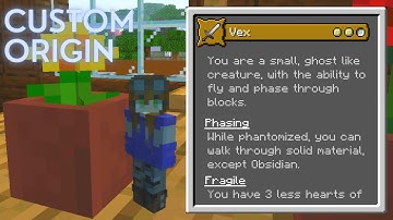[OLD] Minecraft Origins Mod: Vex! (Custom Origin)