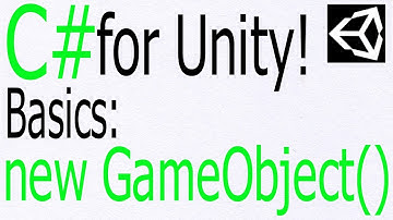 Unity C# Tutorial - Basics: "new GameObject()" - Create a new GameObject in runtime