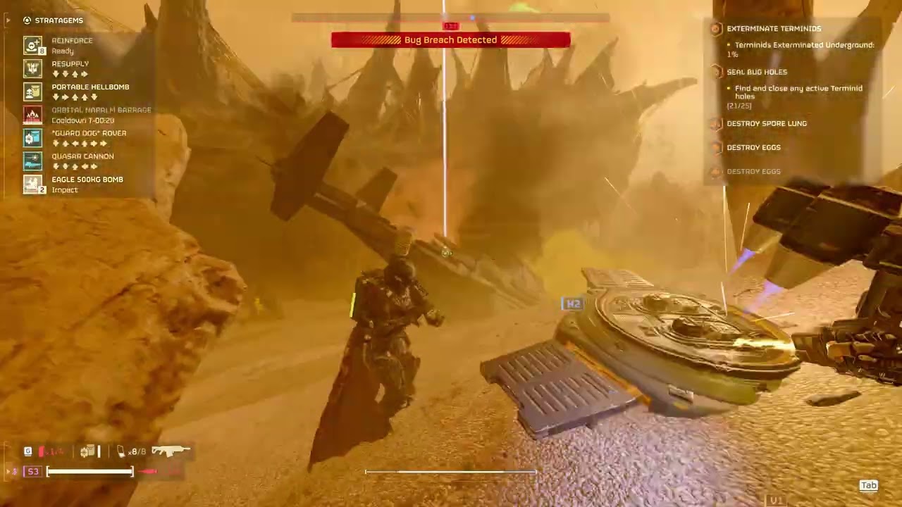 New Terminid Cave Missions are insane!!!! We dont even get close to finishing this one...