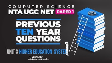NTA UGC NET Paper 1 | Previous year questions | Computer Science