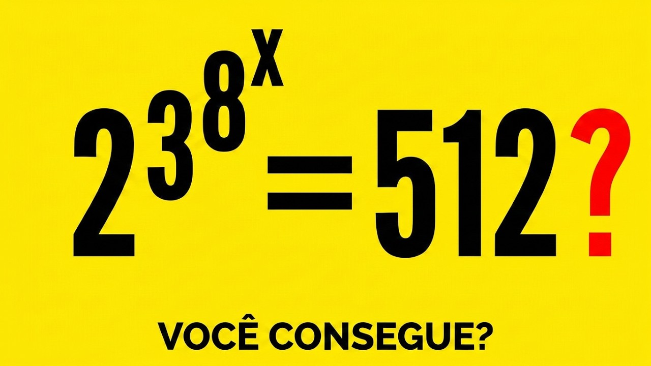 Uma Simples Equação Exponencial com Bases Diferentes