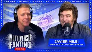 Javier Milei en vivo en los estudios de Neura | Multiverso Fantino - 08/04