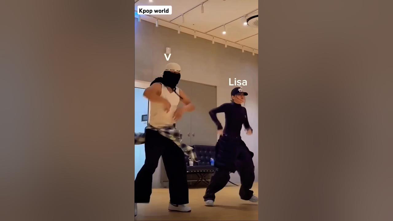 BTS v and BLACKPINK Lisa do it dence #lisa#v#blackpink#bts BTS v and BLACKPINK Lisa do it dence #lisa#v#blackpink#bts