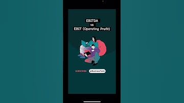 EBITDA vs EBIT (Operating Profit) #shorts #startups #businessnews #businessstrategy
