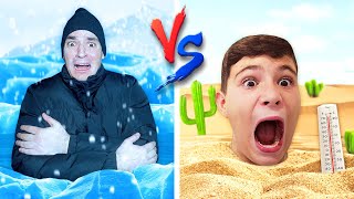 :   - VS. -   24 ! | EXTREME HOT VS COLD CHALLENGE!