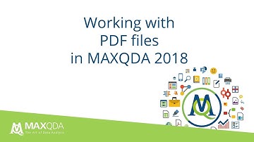 Working with PDF files in MAXQDA 2018