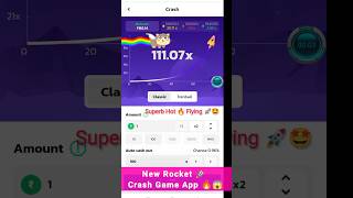 New Rocket 🚀 Crash Game | New Rocket Game app link | New rocket game app link 2024 | #viral #shorts screenshot 2