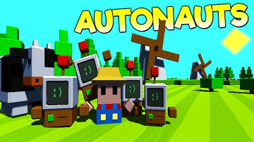 USING ROBOTS TO BUILD ENTIRE CIVILIZATIONS ON ALIEN PLANETS! - Autonauts Alpha Gameplay